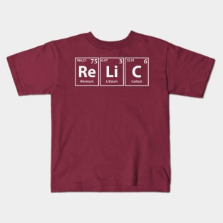 Relic (Re-Li-C) Periodic Elements Spelling Kids T-Shirt